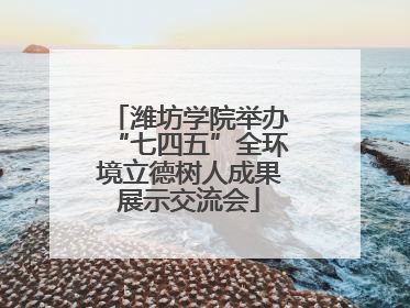 潍坊学院举办“七四五”全环境立德树人成果展示交流会